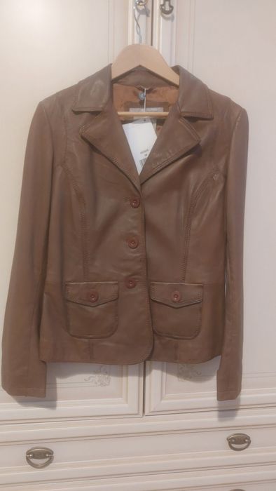 Кожаный пиджак. Новый.