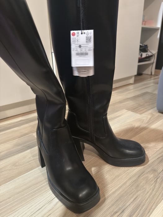 Ботуши на дебел ток Bershka  37 размер