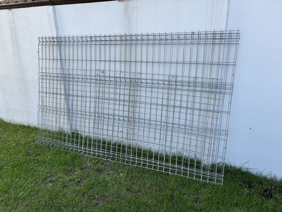 Panou plasa gard bordurat zincat, metal, 150 x 250 cm