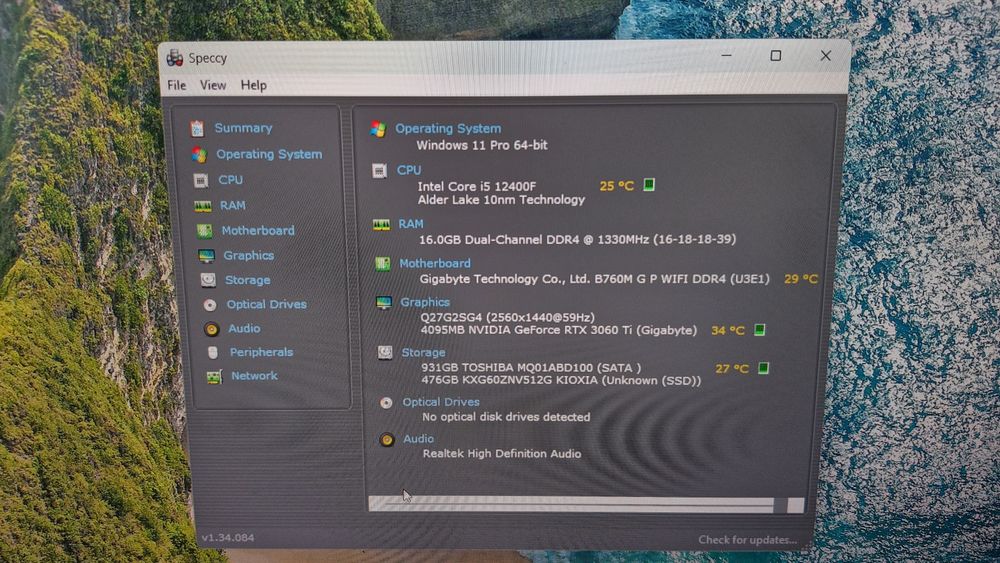 PC Gaming i5, RTX 3060 Ti, 16 GB RAM