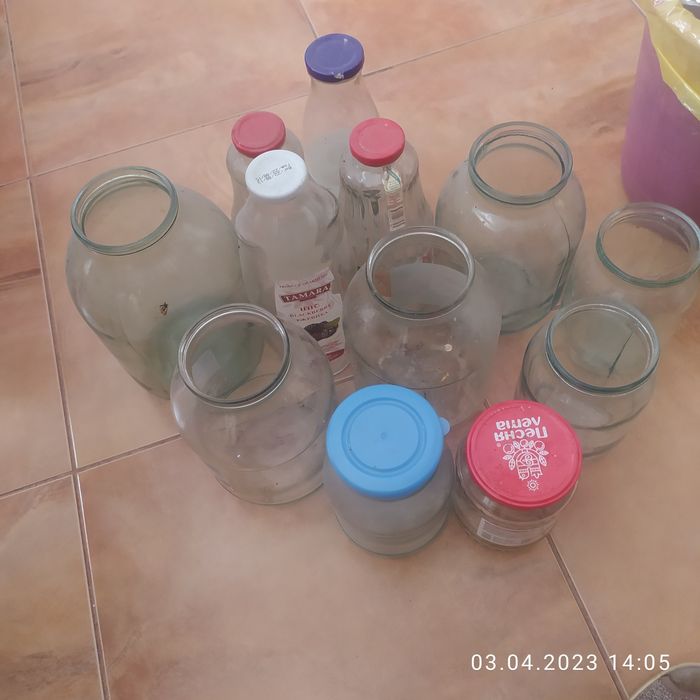 Стеклянные банки разные