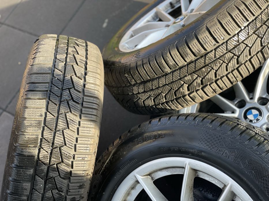 Jante Bmw originale  cu anvelope de iarna Continental