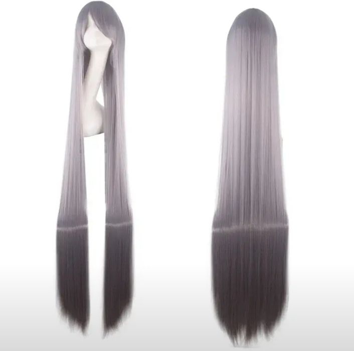 Парики 150 см. Серые и зеленый.