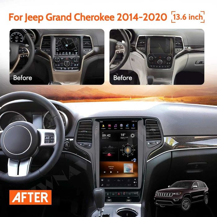 Навигация Android Jeep Grand Cherokee 2014-2021 ZWNAV 11 Tesla