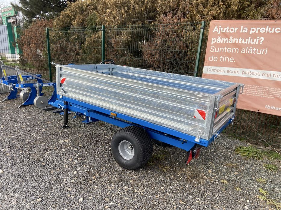 Remorca, basculabila, 1500kg, tractoare mici