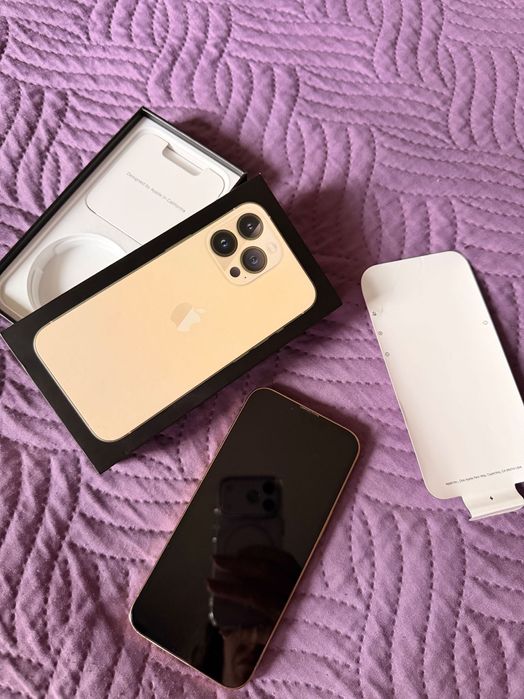 Перфектен iPhone 13 Pro 128GB Gold 83%