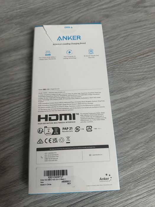 NOU!!! Anker USB C hub 5 in 1