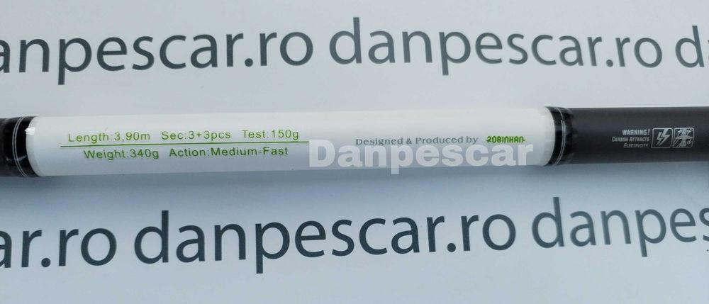 Lanseta fibra de carbon ROBIN HAN X SENSE Feeder 3,90 metri A:150gr