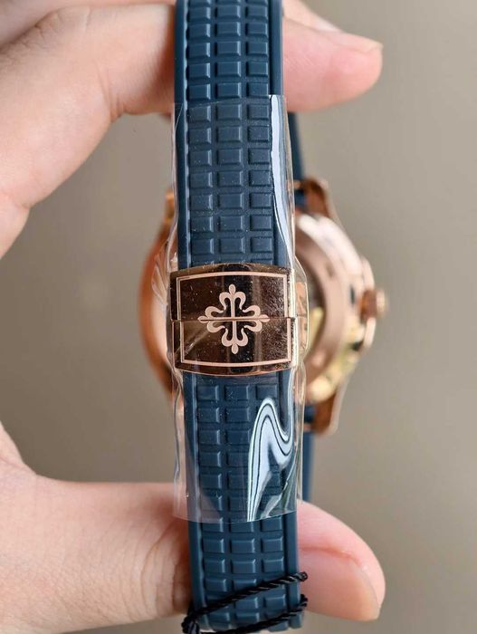 patek philippe aquanaut розово злато / синьо нов модел