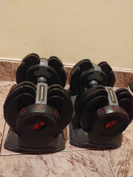 Bowflex 20lbs регулируеми дъмбели,2бр комплект оригинални