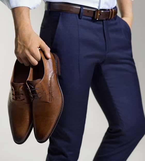 Pantofi derby 43 plain toe Oliver Jacob NOI piele naturala moale