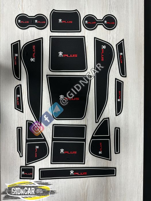 Сликоновые слот-коврики (резинки) в салон BYD song plus DM-i