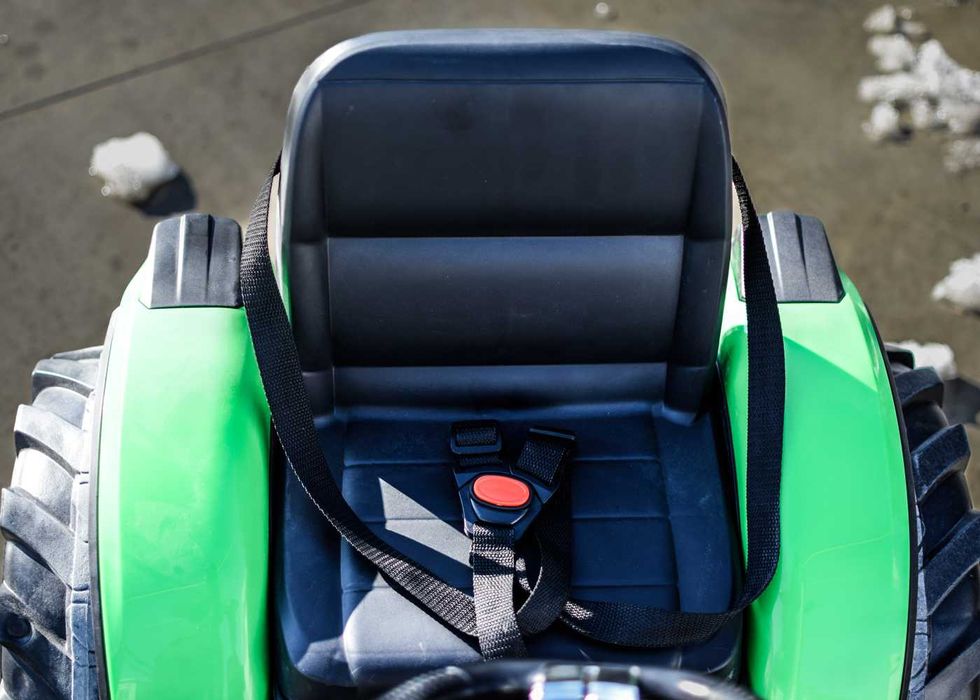 Tractoras electric cu remorca Kinderauto SX2068 2x 45W roti MOI #Verde