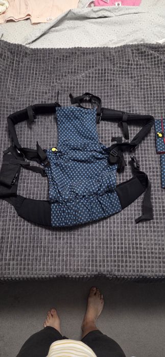 Marsupiu Luna Una Denim + protectii bretele