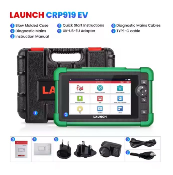 Tester/Diagnoza Launch x431 CRP919EV Original pentru Full Electrice