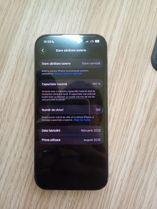Iphone 16 pro 100% 256gb nou