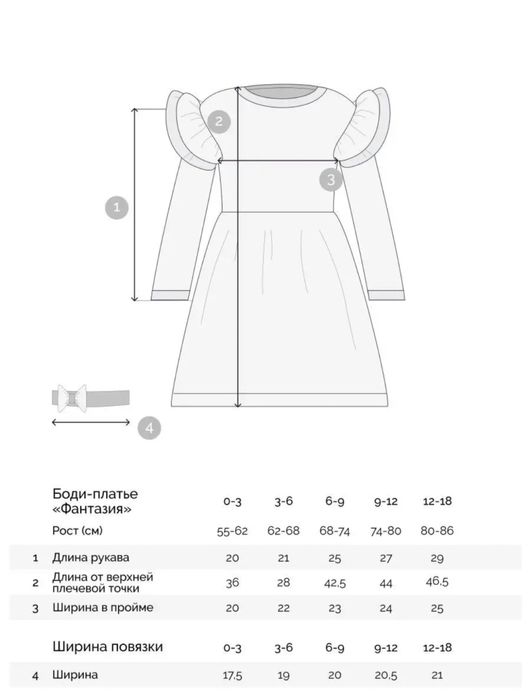 Боди-платье с повязкой 6-9месяцев, в подарок +белые носочки с бантиком
