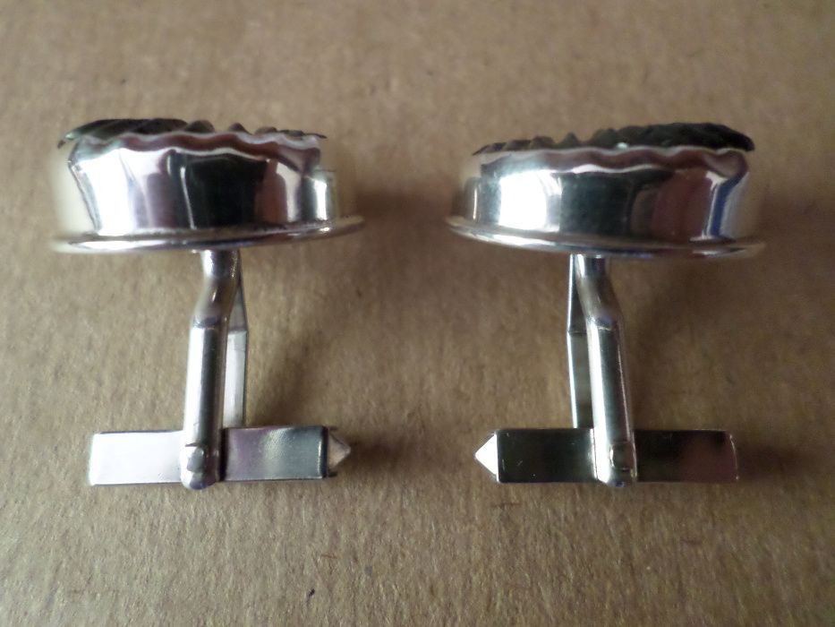 Сребърни копчета за ръкавели (бутонели)