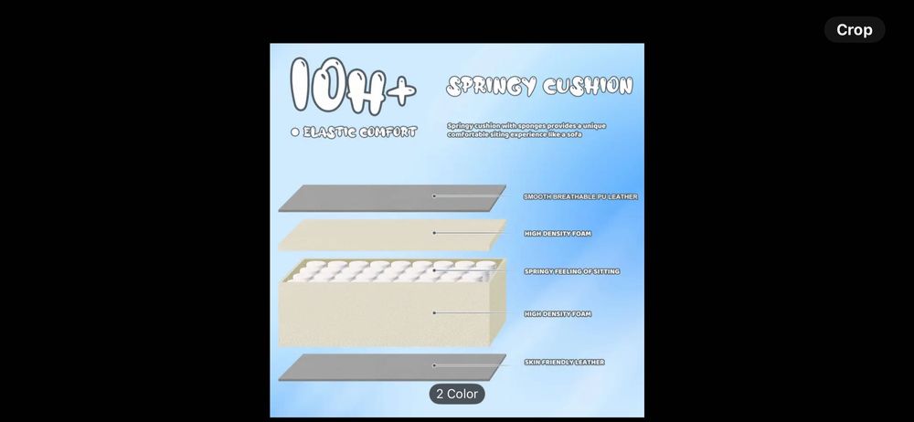 Геймърски стол, ергономичен с поставка за крака