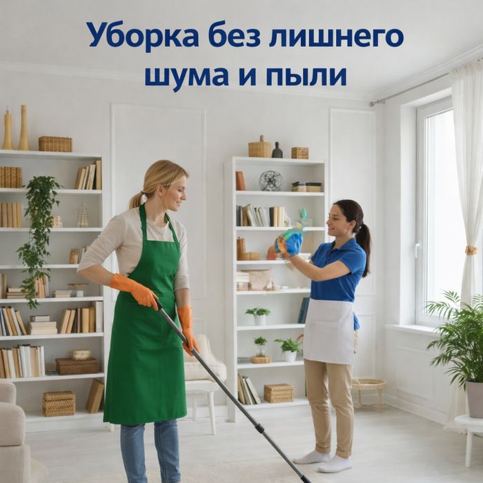 Уборка квартир и домов.