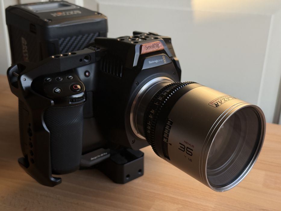 Blazar Remus obiectiv anamorfic 35mm f1.6 Canon EF + Blackmagic 6k pro kit