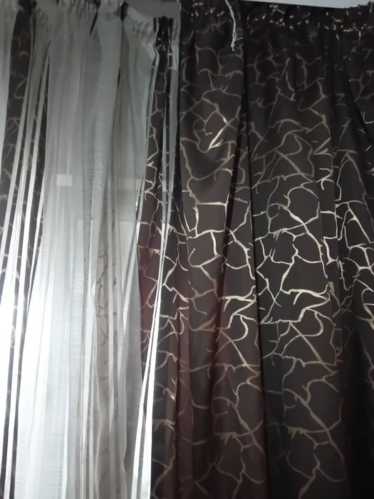 Set perdele + draperie cu rejansa  facuta in mod f profesionist