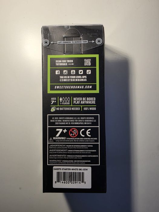 Kendama Sweets Starter Alb (Nu Miguel)