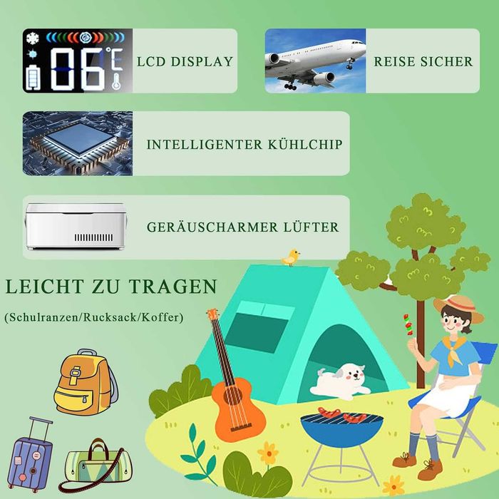 Преносим хладилник за лекарства, 3 батерии, CoolBox, инсулин и други