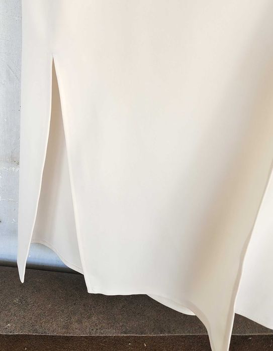 Кардиган (абая) белый, размер 46-48