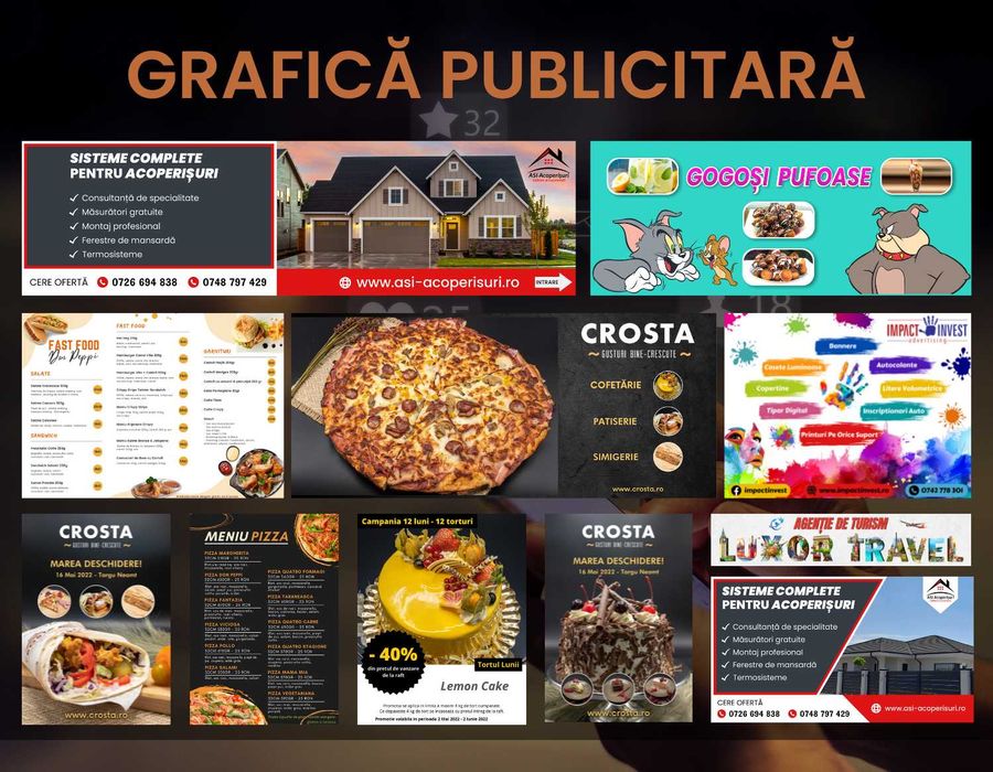 Servicii Profesionale Marketing - Creare Site, Social Media, Grafică