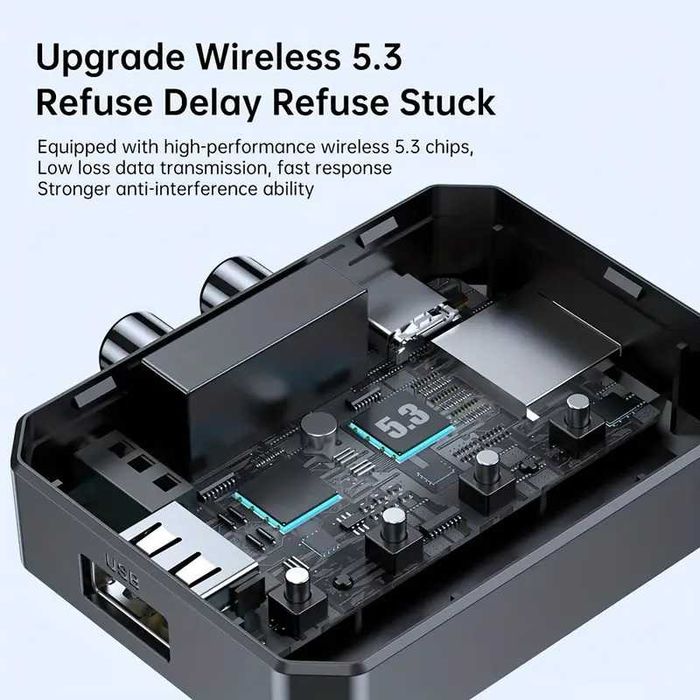 Беспроводной аудио-адаптер Bluetooth 5.3/Micro SD/USB