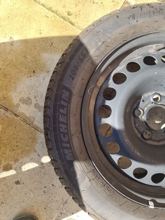 Vand 4 jante tabla + cauciucuri all-season 205 55 r16 5x112