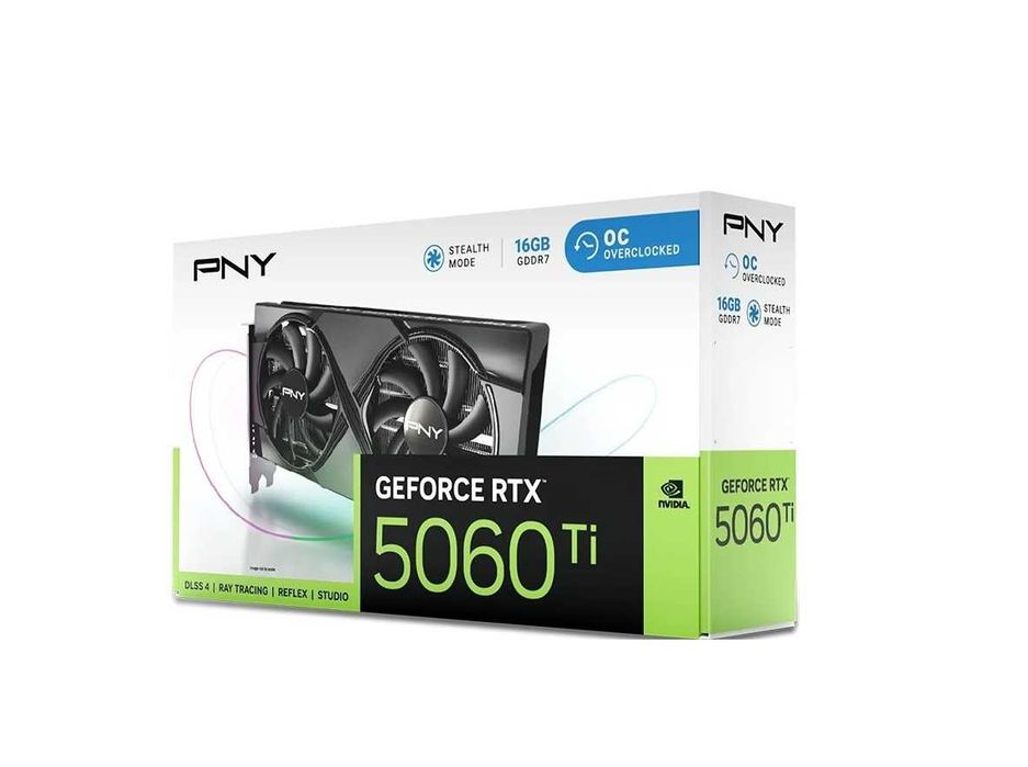 - Видеокарта PNYGeForceRTX 5060Ti XLR8 Gaming VERTO EPIC-X RGB OC 16GB