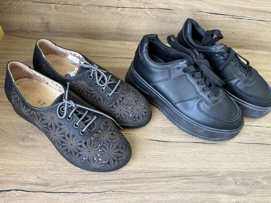 Дамски обувки естествена изкуствена кожа 37 39