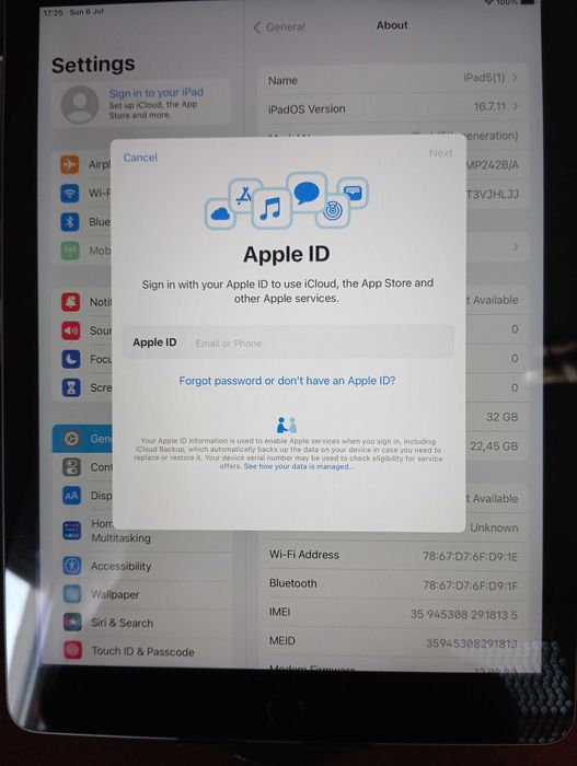 Таблет Apple iPad 5gen 9.7" 32GB