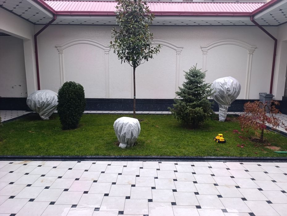 Укрываемся сад садовник