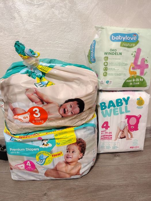 Памперси размер 3 и 4
