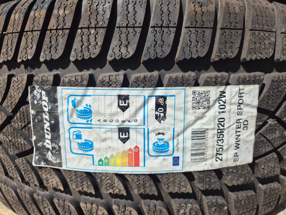 2 Anvelope M+S IARNA - 275/35/20 - DUNLOP 3D - NOU - DOT 2018 !