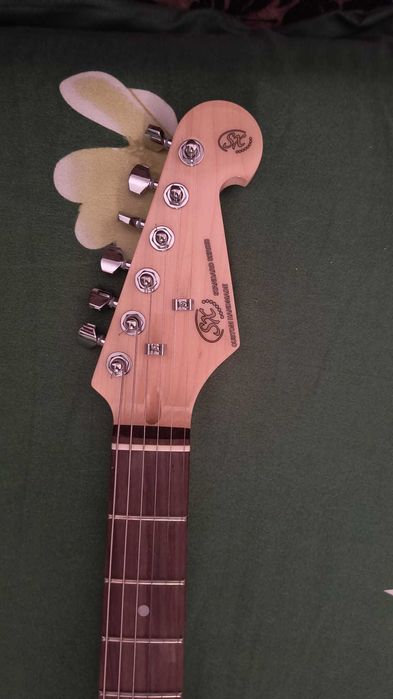 SET chitara electrica Stratocaster negru SE1-SK