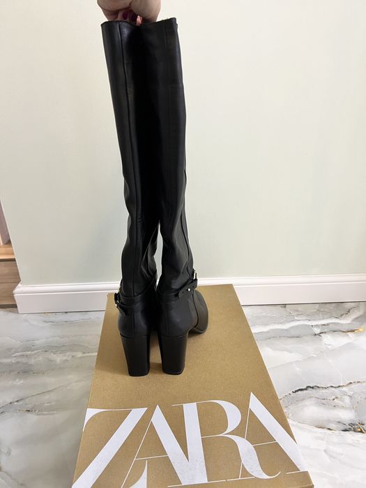 Cimze cu toc negre ZARA