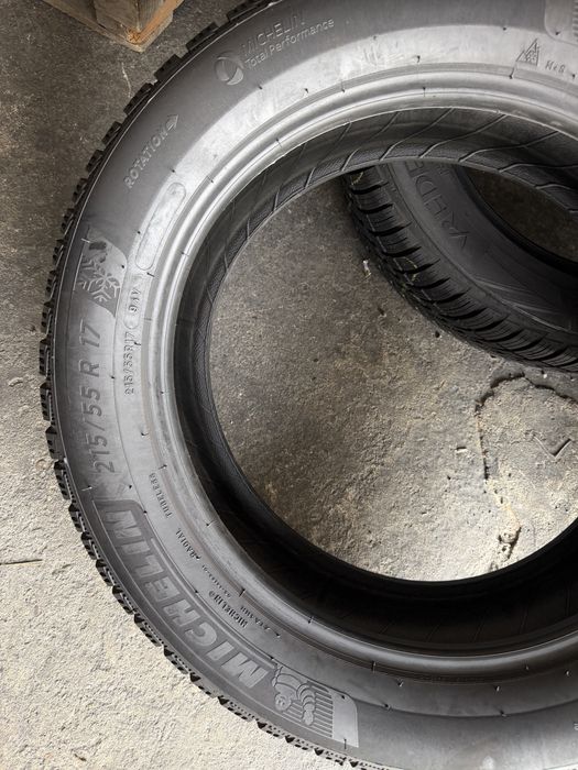 4 anvelope iarna 215/55/17 , Michelin Alpin 6 , 7.5 mm