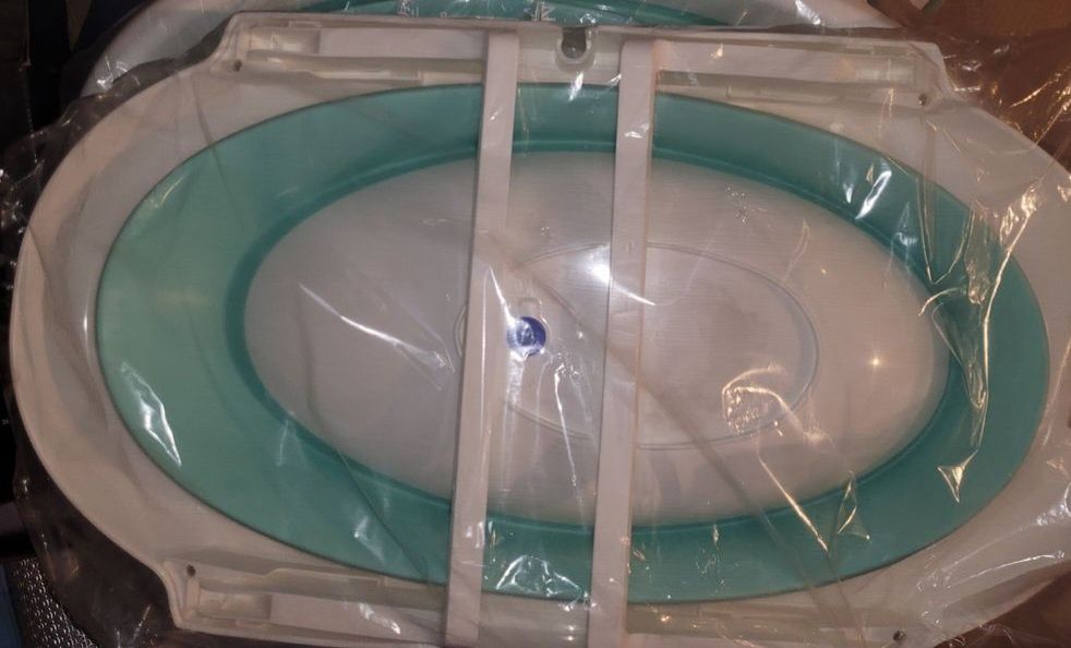 Ultimele cadite copii,noi, pliabile,silicon si plastic cu supapa Alb/T