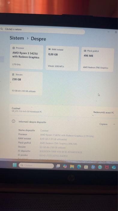 Vand Laptop HP255