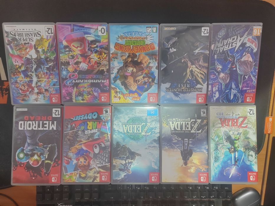 Nintendo switch oled с играми