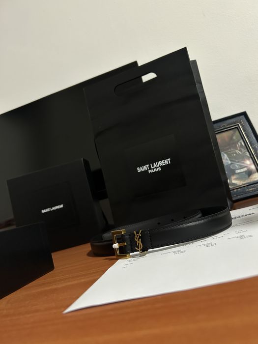 Curea Saint Laurent Cassandre de piele