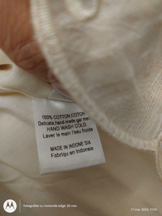 Rochiță, mărimea S, scurta, plaja, grosuță, in, broderie