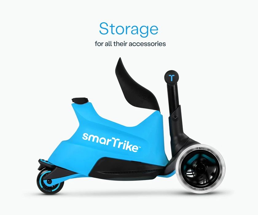 smarTrike - Детски разтегаем скутер син зелено розово оранжево