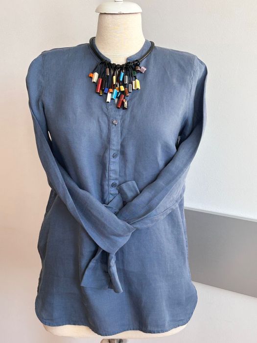 Mos Mosh  ленена туника в пастелен цвят