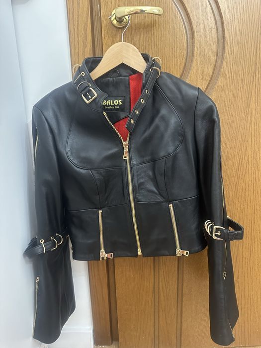 Кожено яке в размер S