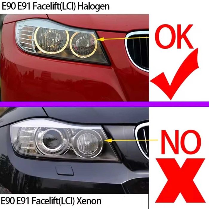 LED Marker–Angel Eyes–Canbus–BMW–Becuri BMW E90 E91–Pachet complet–L34